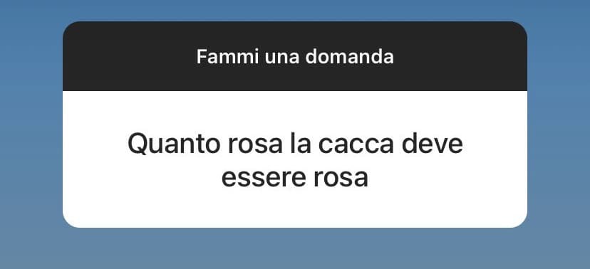 quanto rosa la cacca deve essere rosa 