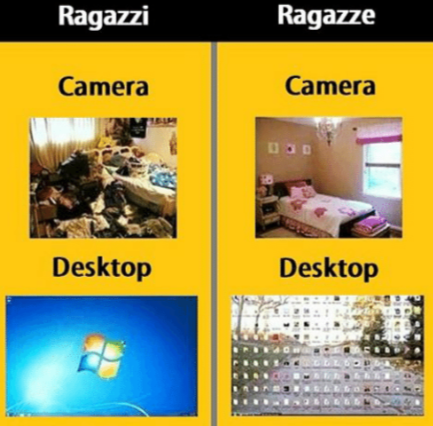 E IO INVECE HO ANCHE IL DESKTOP A POSTO tutto organizzato in una cartella con 1000 sottocartelle :p