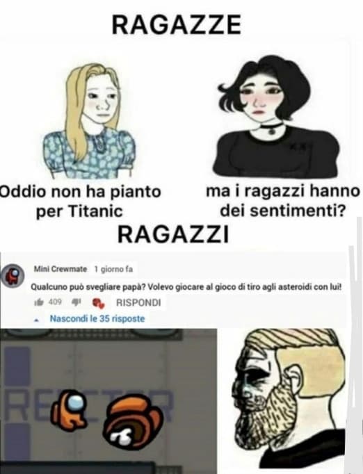 e qui capisci di essere un ragazzo 