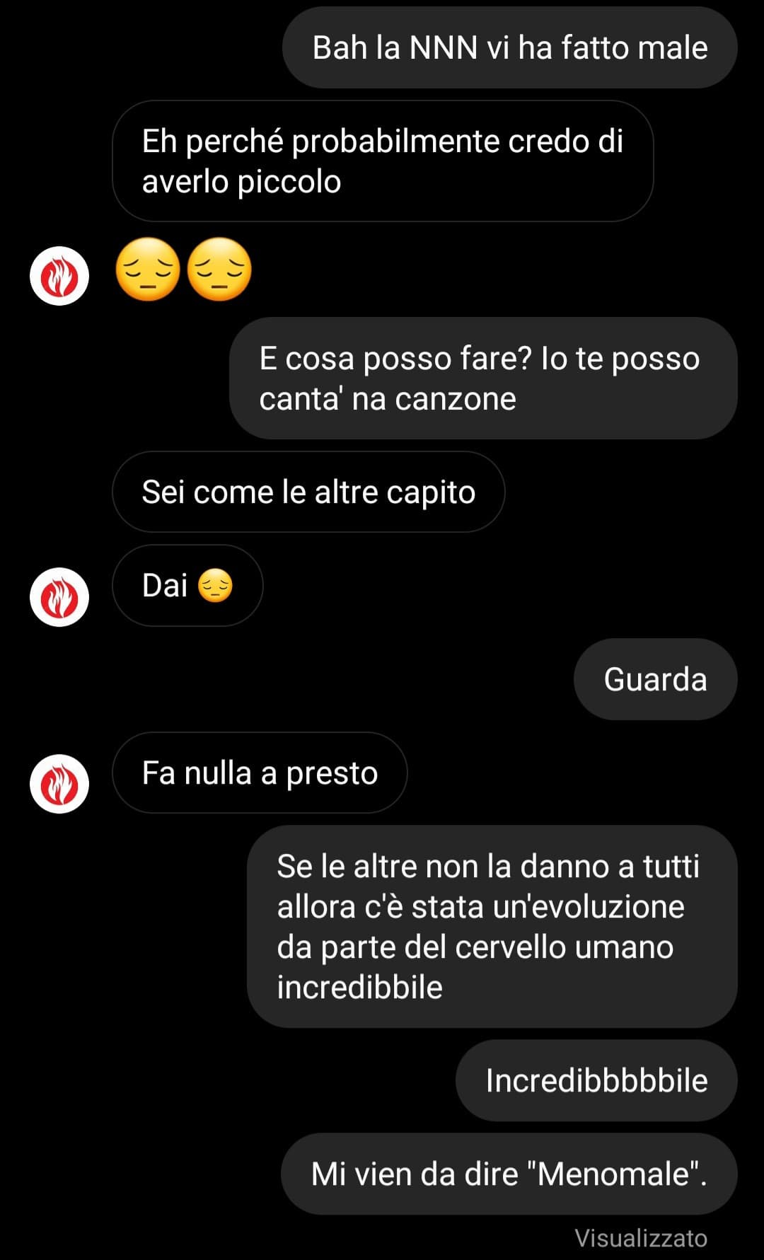 Mi ha contattata una page Instagram con ovviamente scopi bellissimi. Forse quel "Scopi" si può leggere anche con un'altra tonalità.