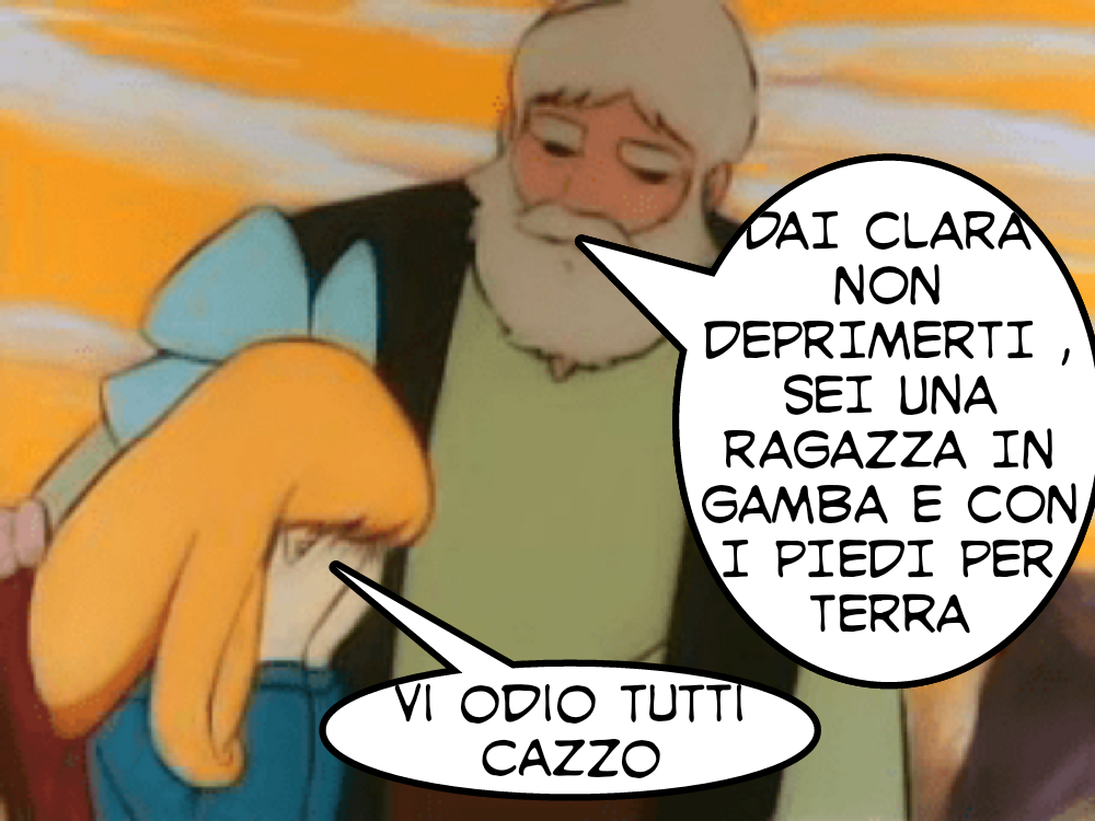 Hahahahahah povera clara, ormai la bullizzano