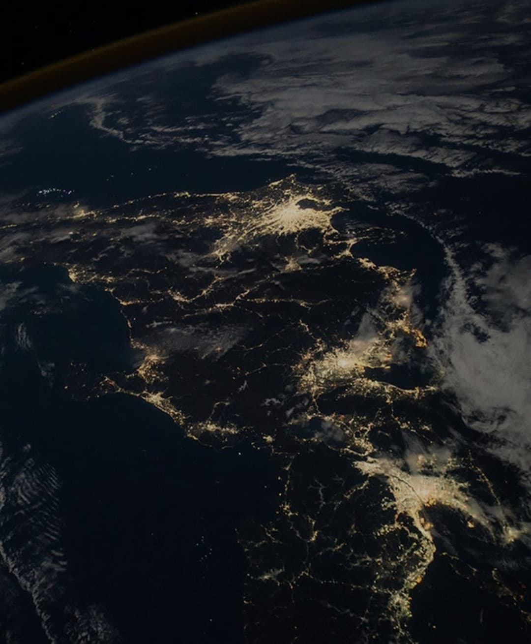 Giappone visto dalla stazione spaziale Internazionale