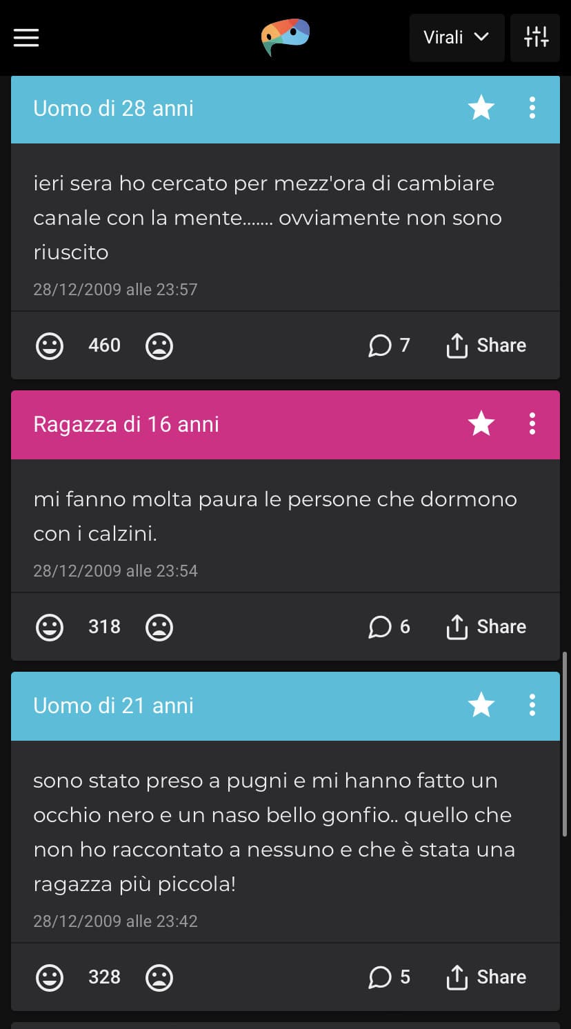 ma io non pensavo che insegreto esistesse da così tanto tempo