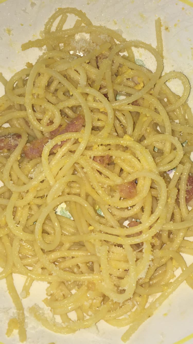 CARBONARAAAAA AAAAA (scusate per la pancetta ok lo so, scusate giuro)