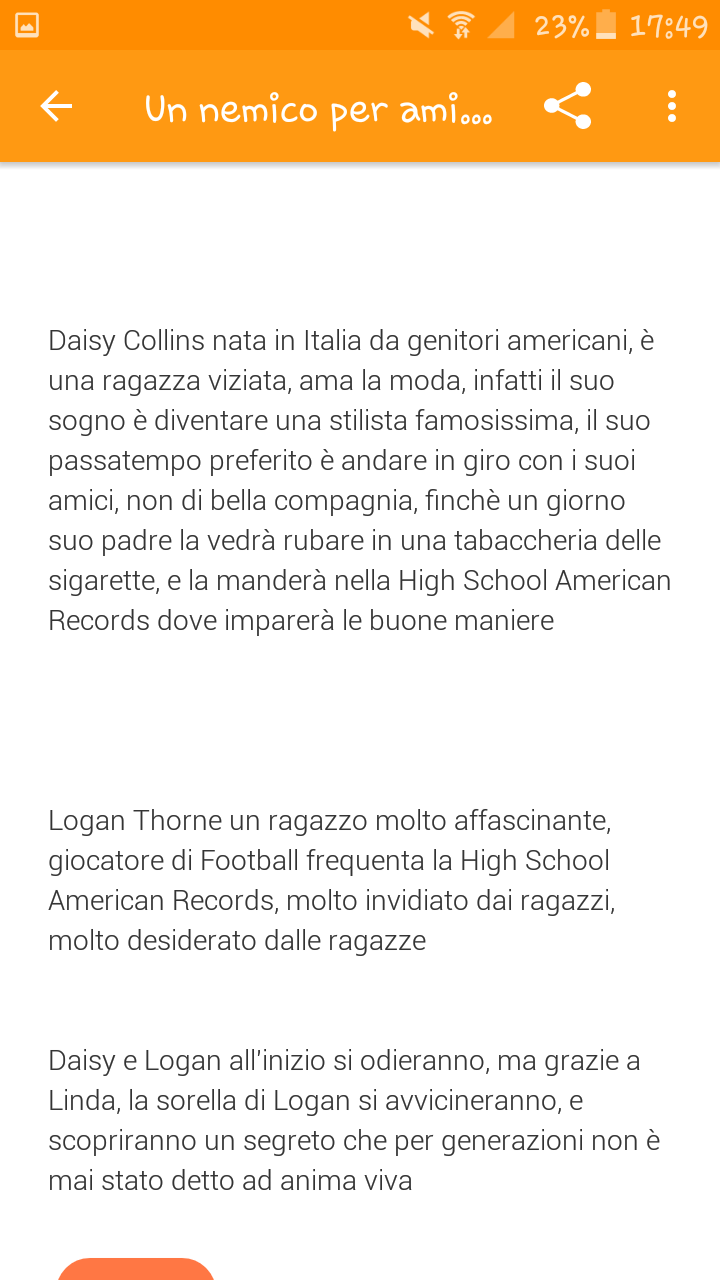 se vi va leggetelo "un nemico per amico" l'ho iniziato oggi ma spero di continuarlo