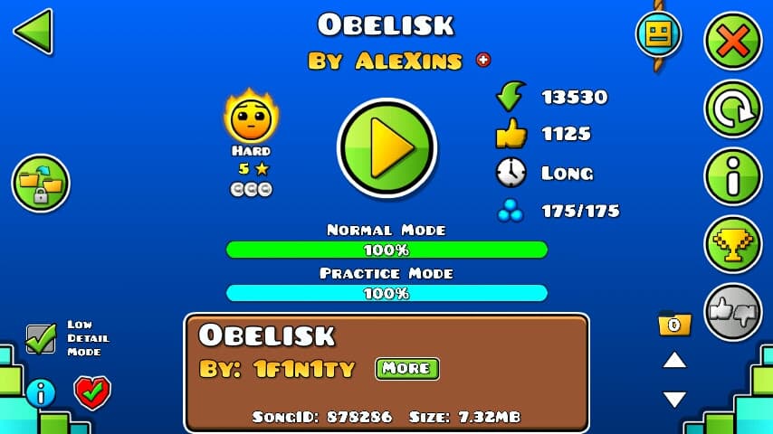 Obelisk 100%; By AleXins; (Difficoltà: Hard 5?); (Grado: Epic)