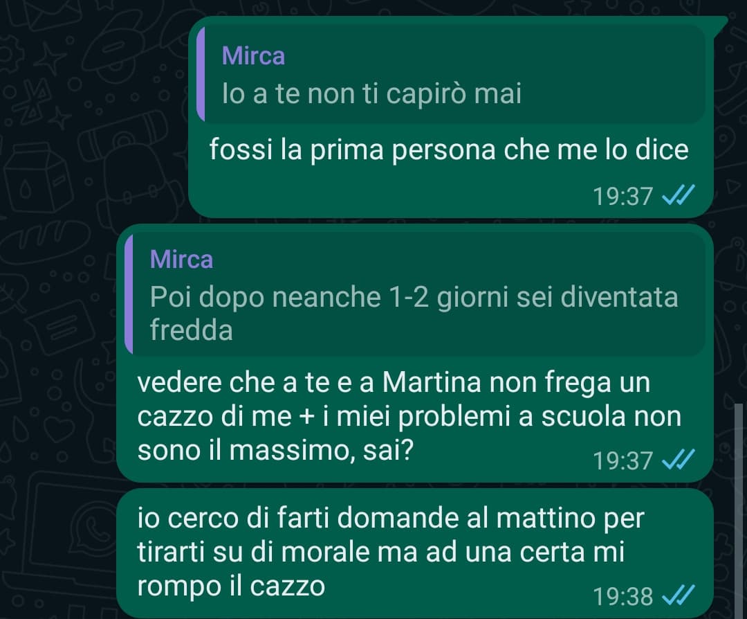 la gente è una palla al piede certe volte 