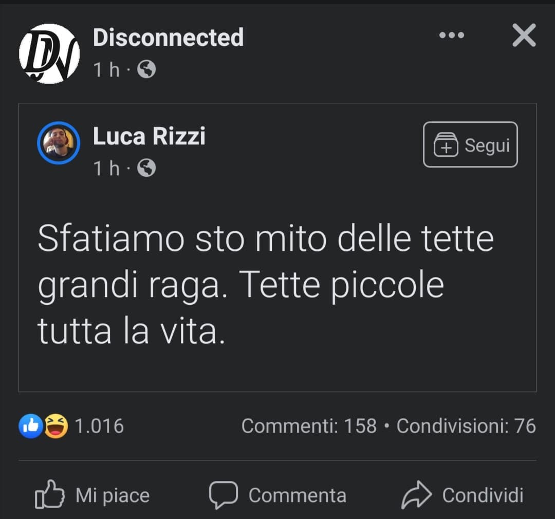 Oppure sfatiamo il mito della dimensione delle tette