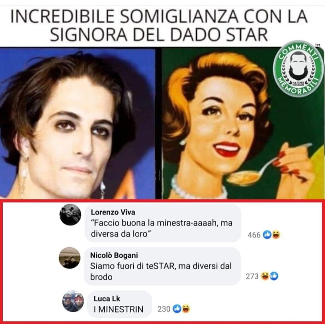 Questa somiglianza almeno è vera