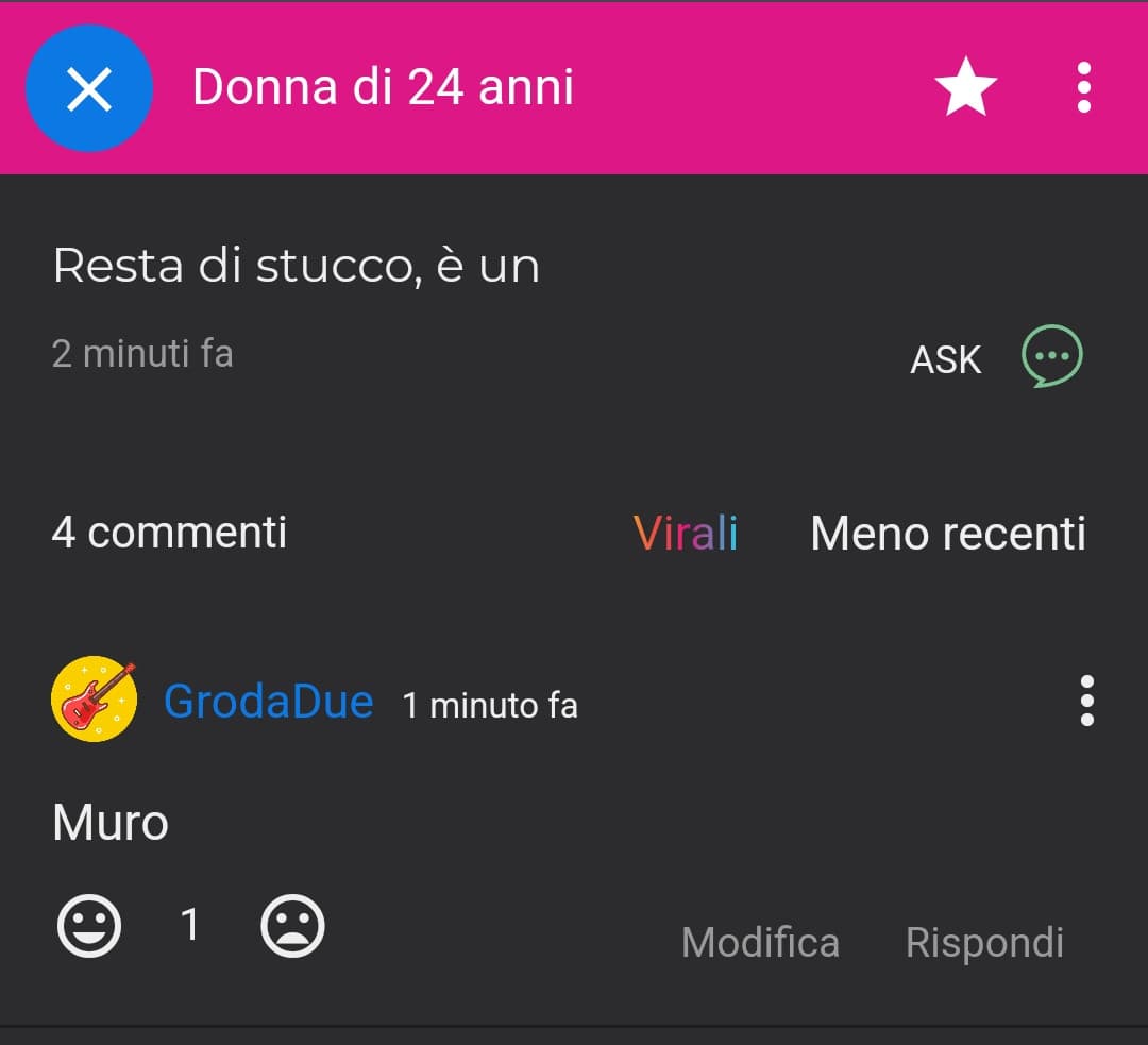 Ho ragione io comunque 