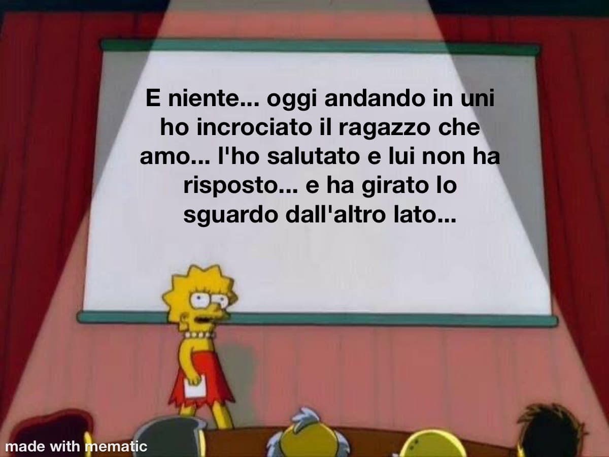 E puntualmente mi cade il mondo addosso, e come sempre riesco a tenere su quel mondo che pesa tantissimo, ma ce la faccio ancora... 