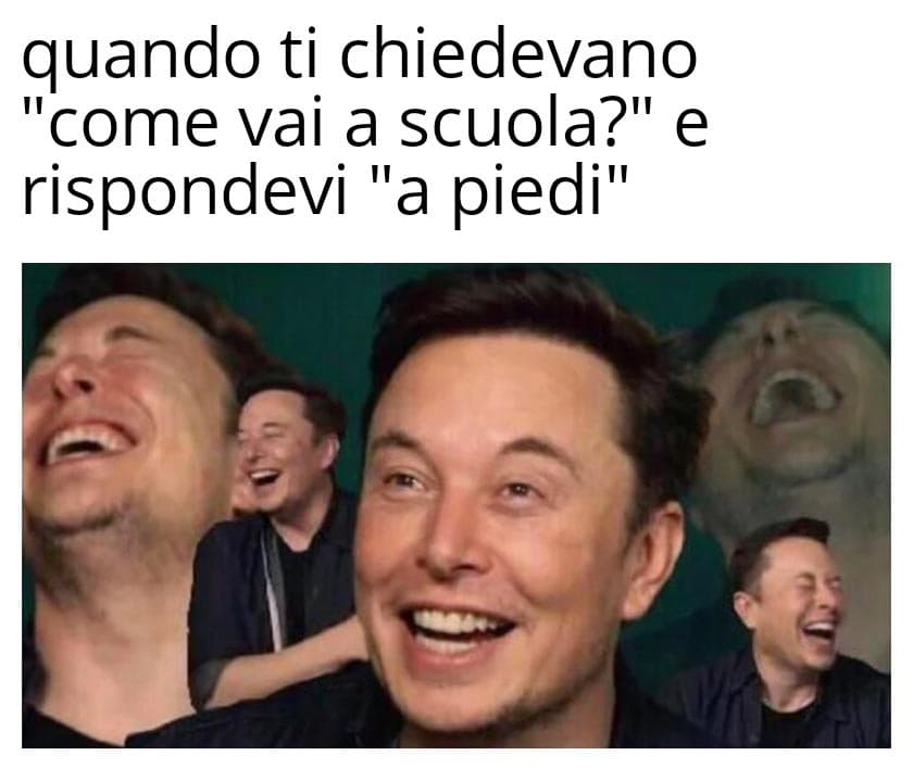 Ha ha ha molto divertente. 