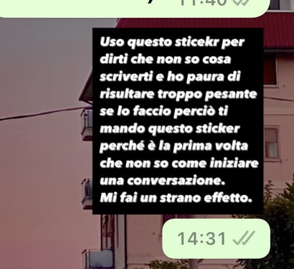 Con che coraggio gliel’ho inviato