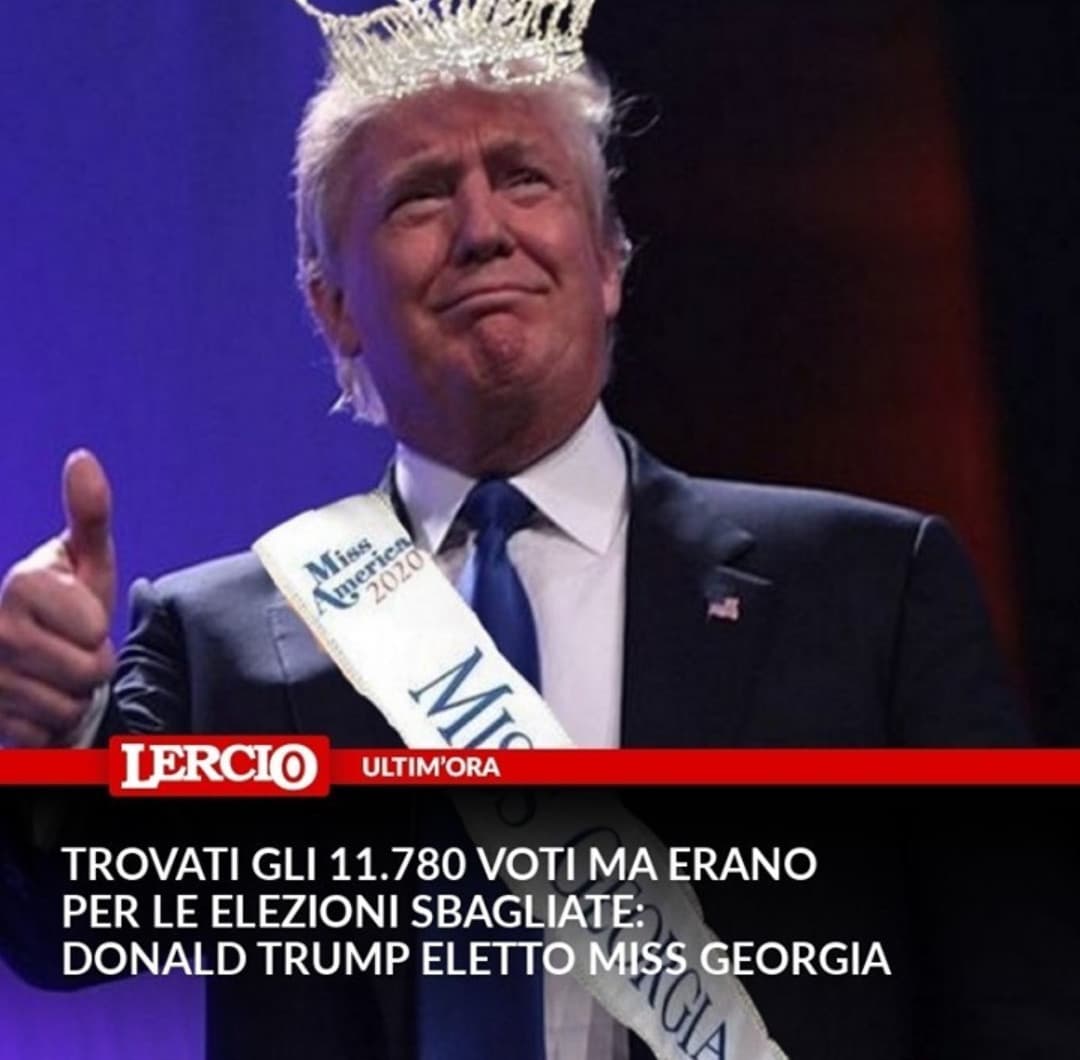 Complimenti a Trump per l'elezione a miss Georgia