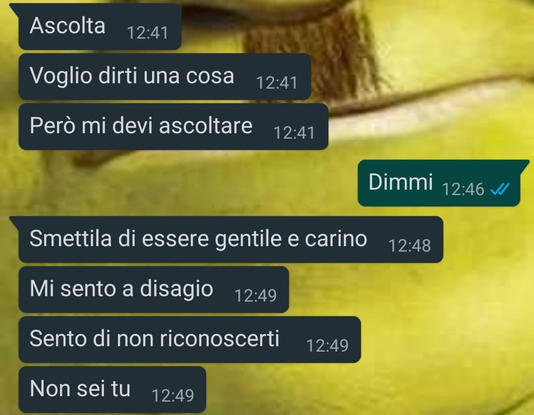 Gli ho solo mandato un cuore