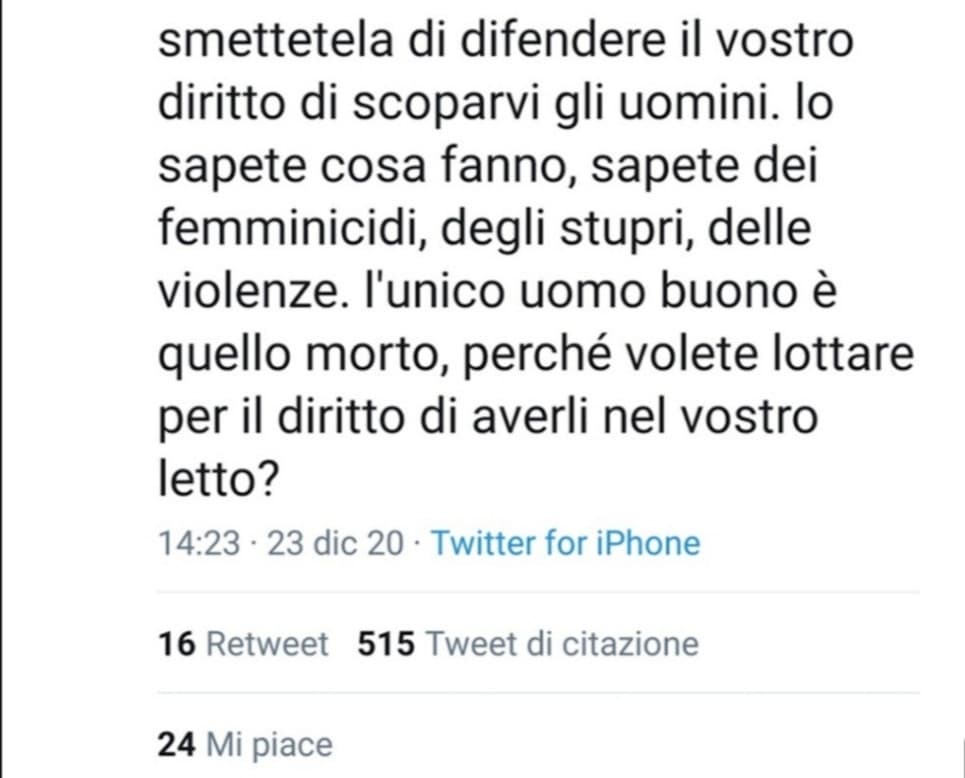 Se sostituite la parola "uomini" con "ebrei" avrete subito un discorso di stampo nazista e antisemita. La misandria è un fenomeno da non sottovalutare, e anche le VERE FEMMINISTE dovrebbero iniziare a parlarne. 