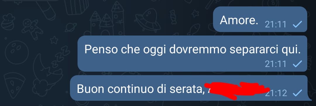 Questo è il modo di risolvere una litigata ?