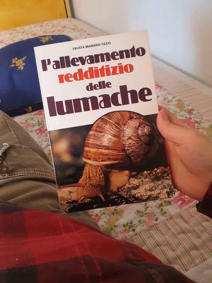 Ho trovato questi libretto del 1976 su come allevare le lumache da mia nonna