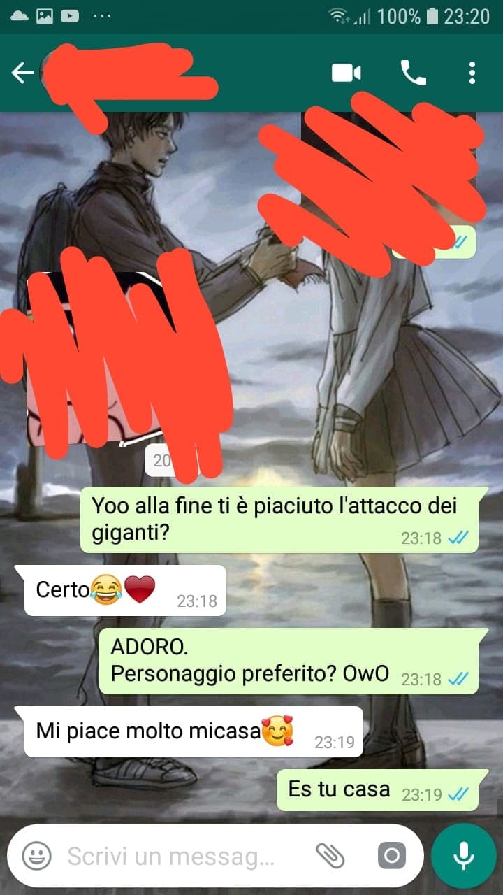 **Scusate se è una chat sugli anime**