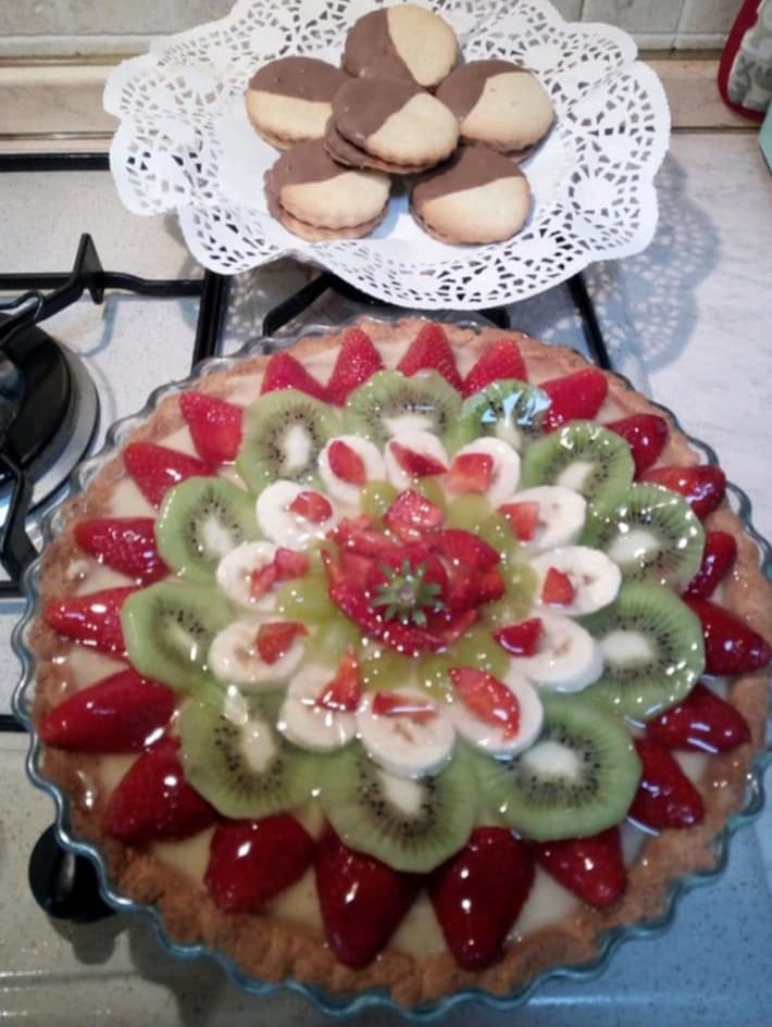 Torta di compleanno alla frutta❤??