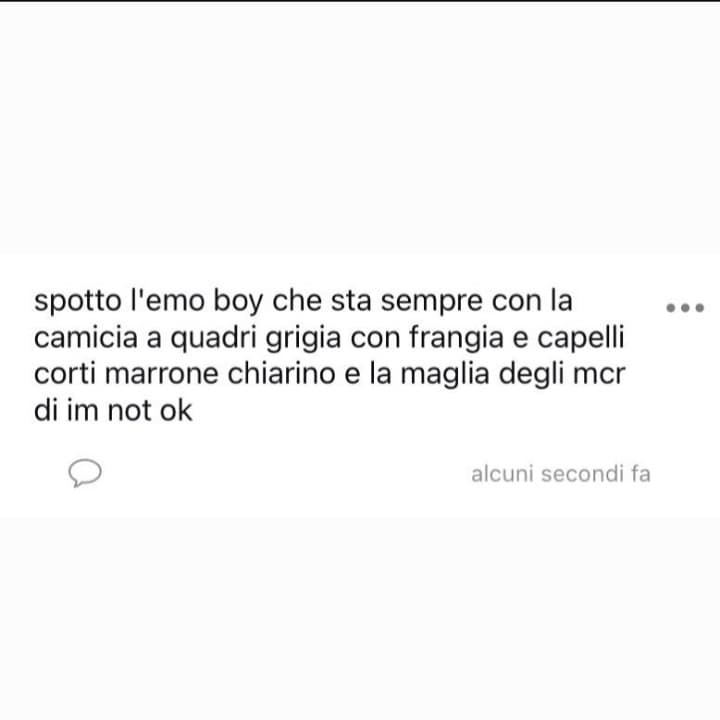 probabilmente il mio umorismo per le prossime due settimane si baserà sul mio essere stato spottato così sulla pagina insta spotted della mia scuola.