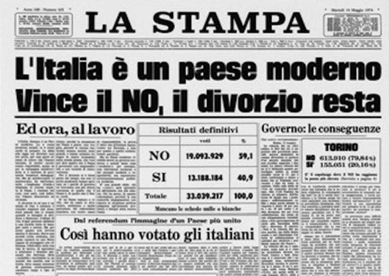 Il divorzio e' legge