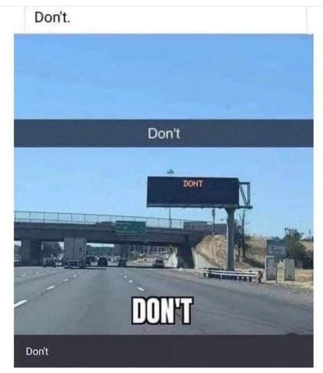 Don't