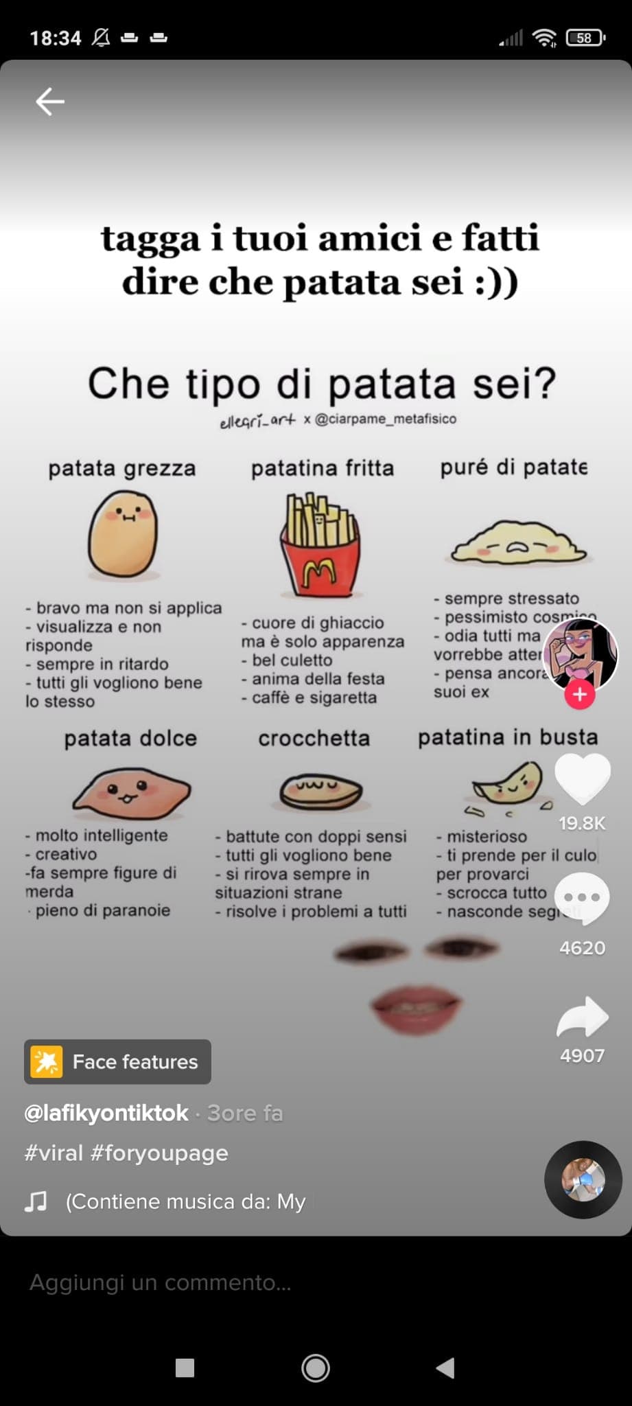 Ragazzuoli cari, che patata siete?