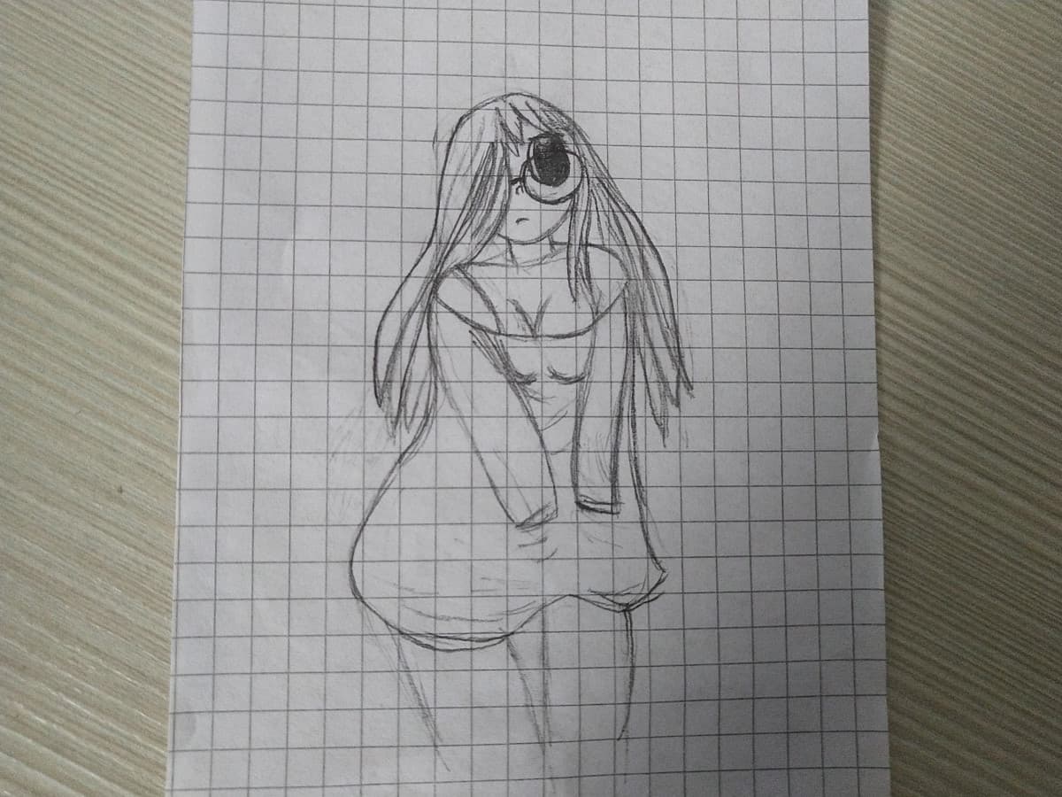 Un disegno fatto circa un anno fa. Com'è? 