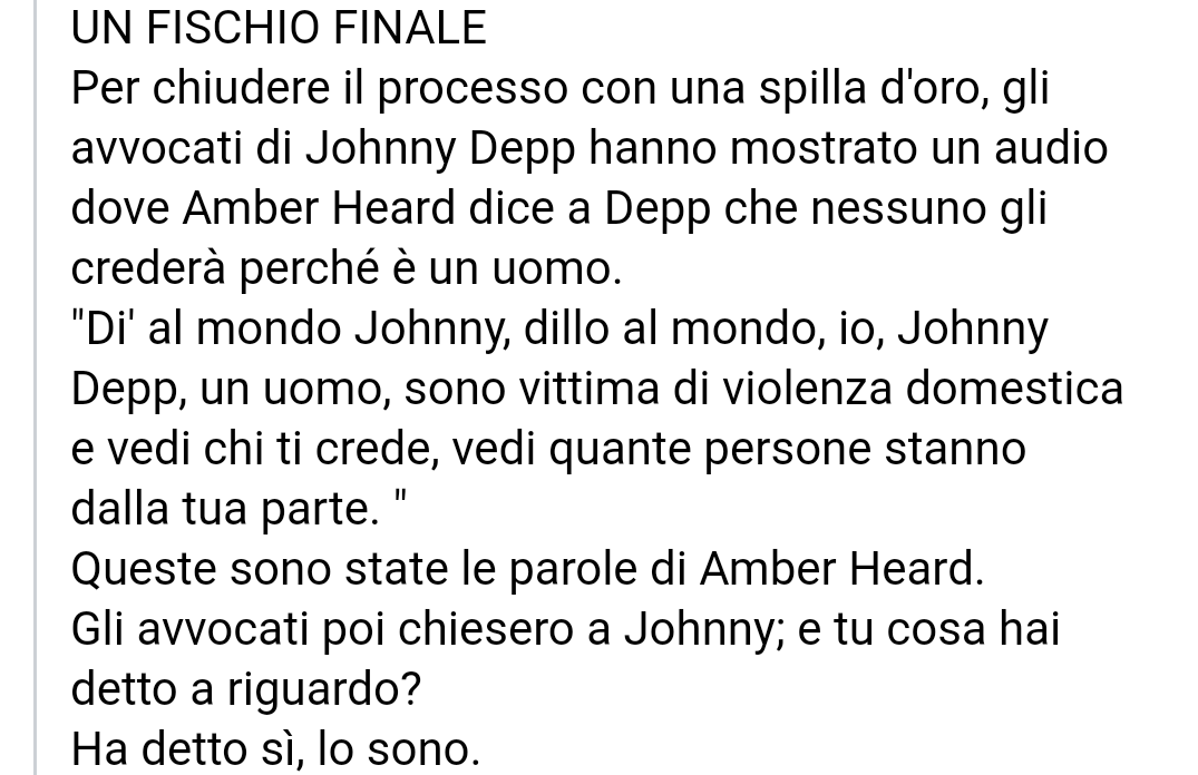 Il caso Johnny deep è pilastro fondante di una disparità tra uomo e donna