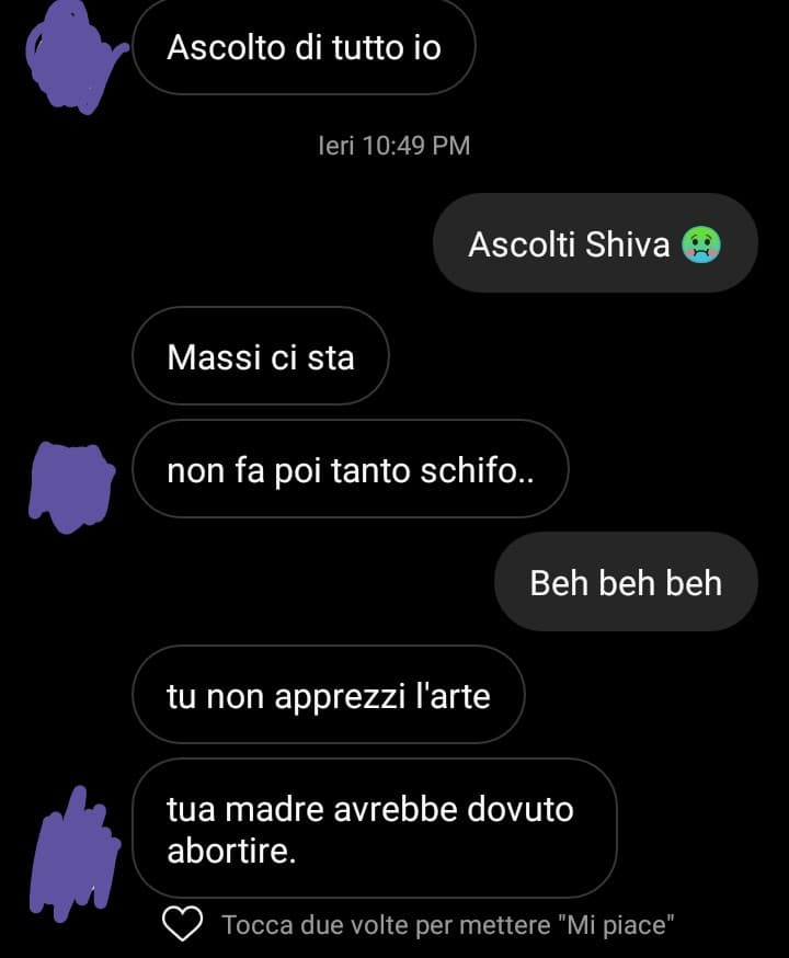 Mi sento profondamente ferita :(