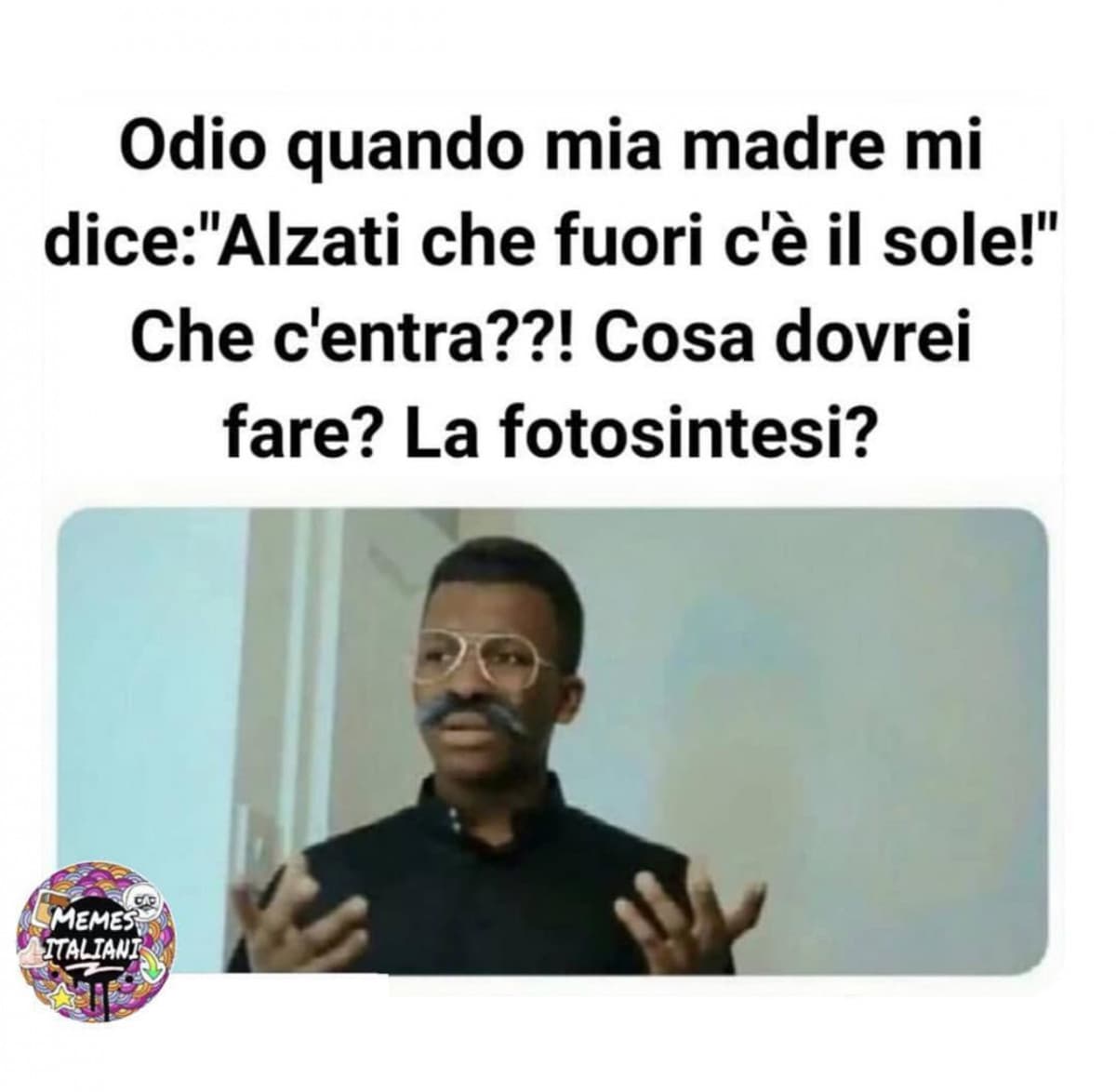 Odio mia madre quando fa così.