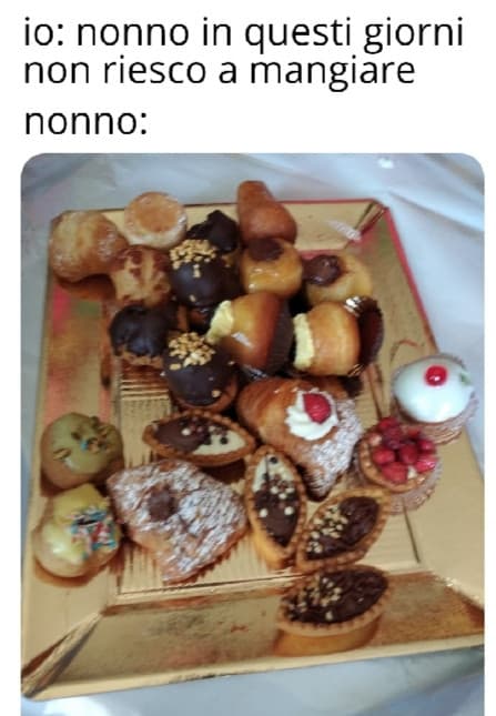 Si è giustificato con "eh ma sono poche, mangia dai". Io sbocco. 