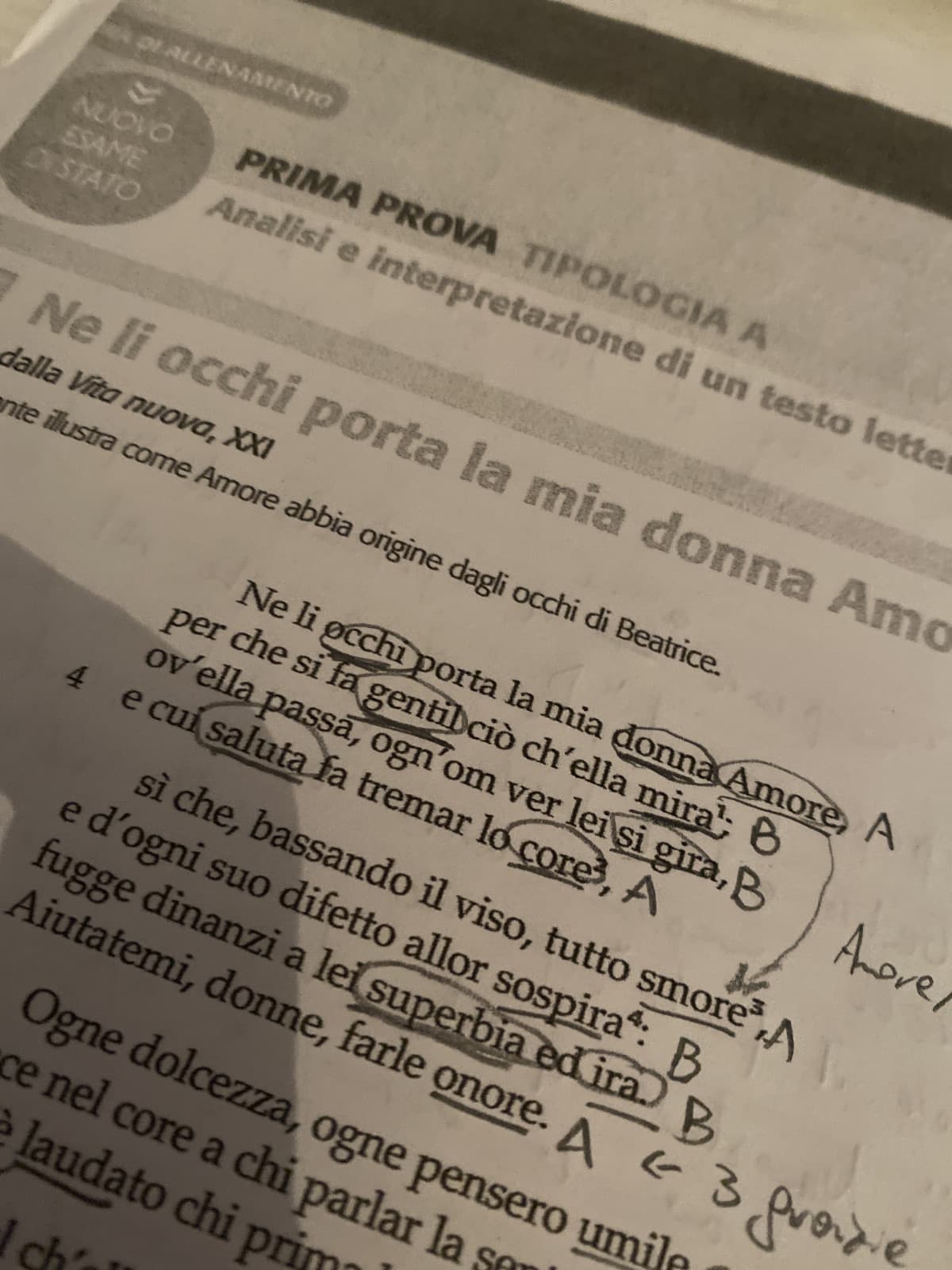 sono al terzo e mi fanno preparare per un esame che ogni anno cambia , il senso(?). 