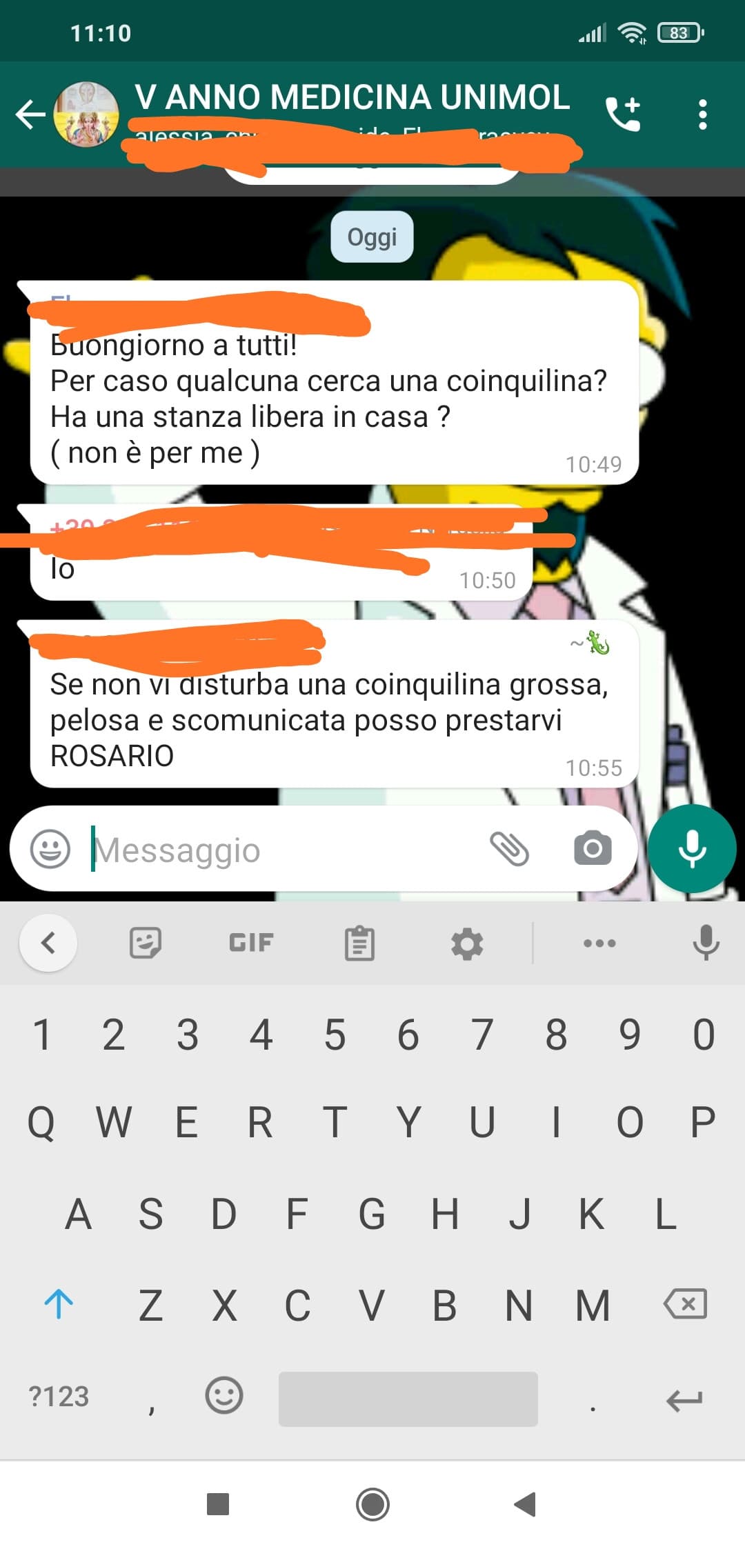 No hahahahha Rosario, povero