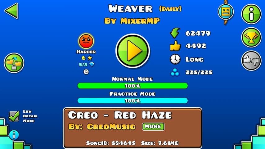 Weaver 100%; By MixerMP; (Difficoltà: Harder 6?); (Grado: Normal)