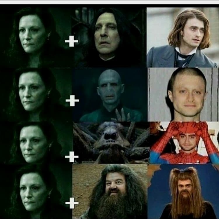 lilly potter +hagrid ahahha quello mi fa  più ridere 