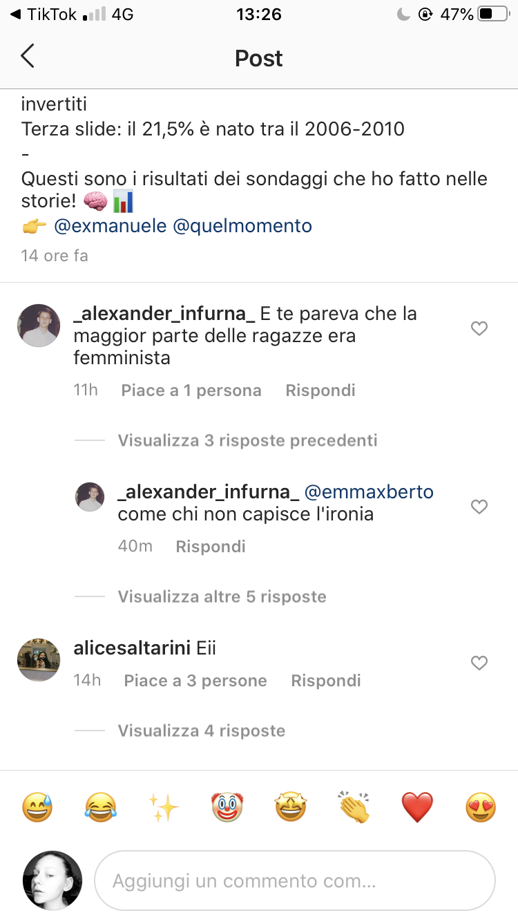 Voi percepite dell’ironia in questo commento? Io no ? sarò stupida io 