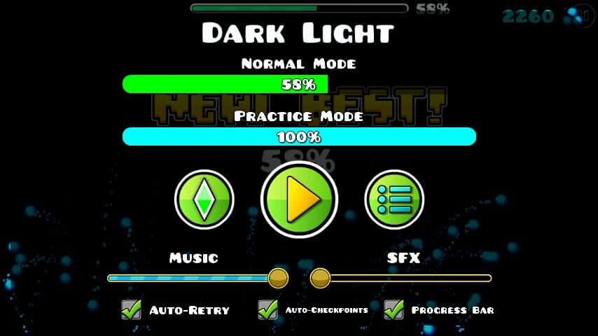 Dark Light 58%; (Progress #1)