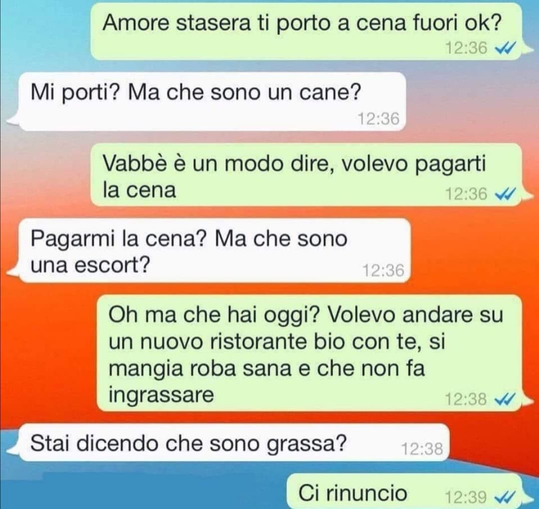 Magari 'sta chat sarà anche falsa, però ne esistono così purtroppo 