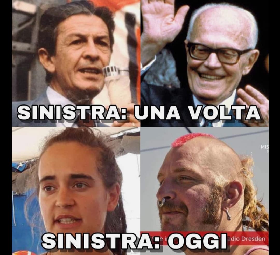 Su quelli di destra neanche si può fare il meme perché sono sempre stati pagliacci ?