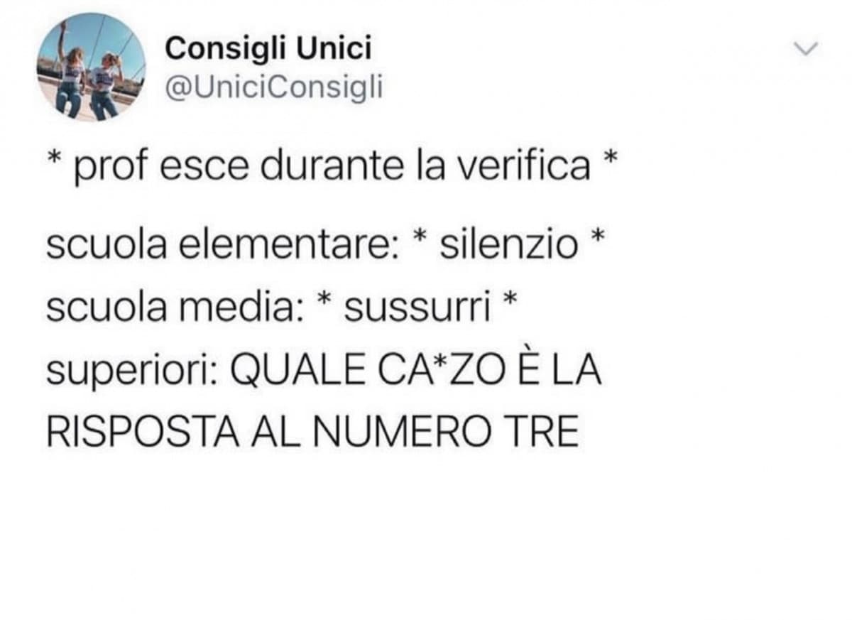 E all’università come si fa?