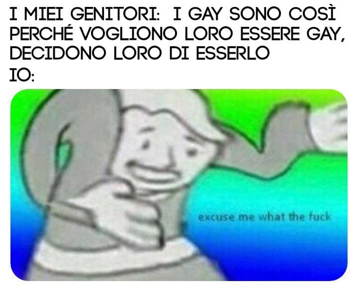 Avrei voluto rispondere con "non avrei mai scelto di farmi piacere le donne con dei 'genitori' come voi" 