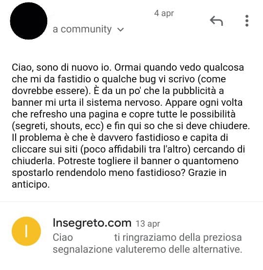 Ringraziatemi (Ah si, ho censurato il nome ma tanto sapere già come mi chiamo)