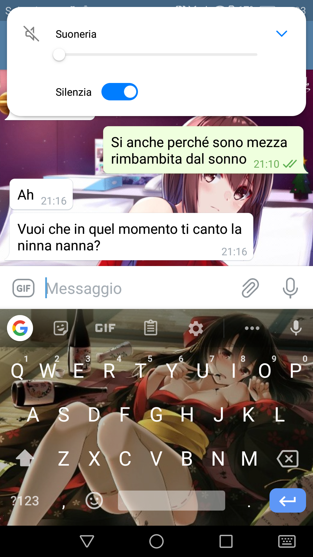 Eh niente, ho persino chi mi canta la ninna nanna xD