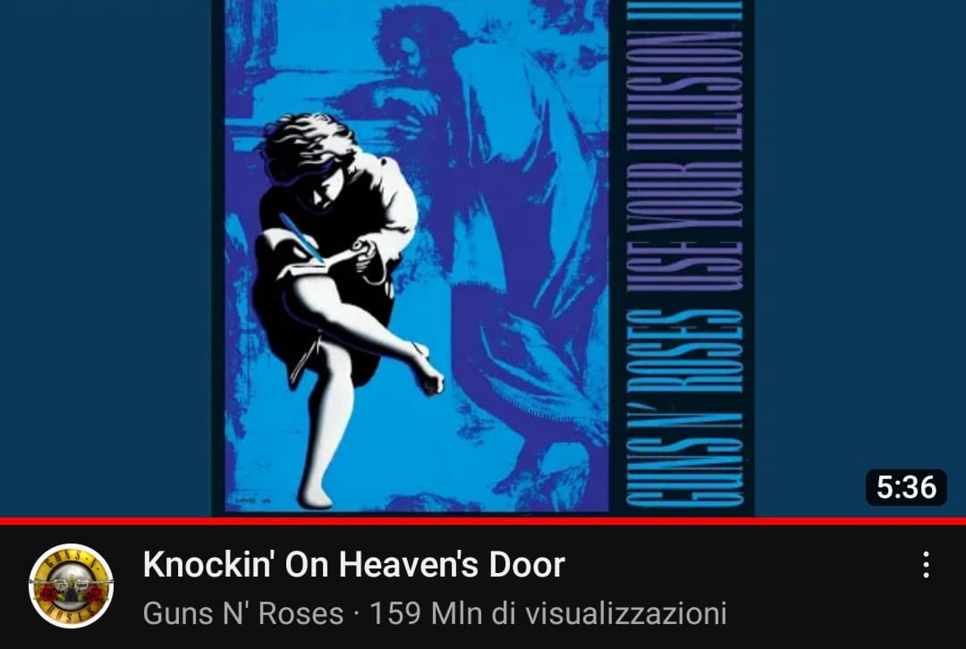 Mama take this badge from me,i can't use it anymoreeee,avere in playlist sia questa sia l'originale di Bob Dylan attaccate è fantastico,si apprezzano le diverse interpretazioni