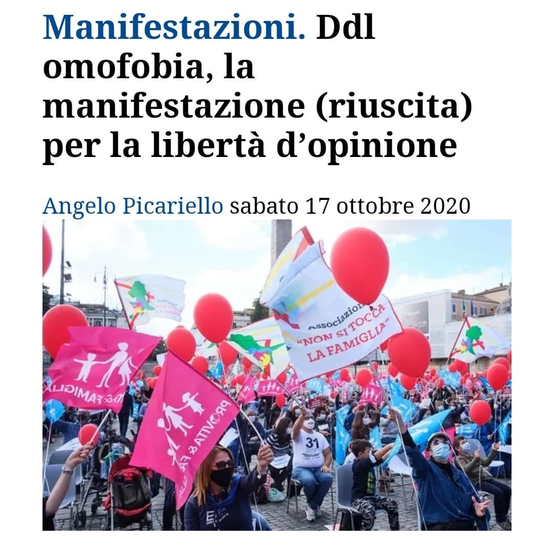 Parlano di libertà di opinione ma sono i primi che non rispettano la libertà di opinione degli altri ?