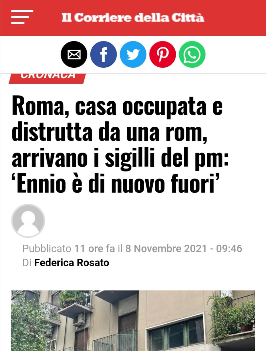 Allora voglio parlare di una cosa successa a Roma sperando di non dimenticare nulla