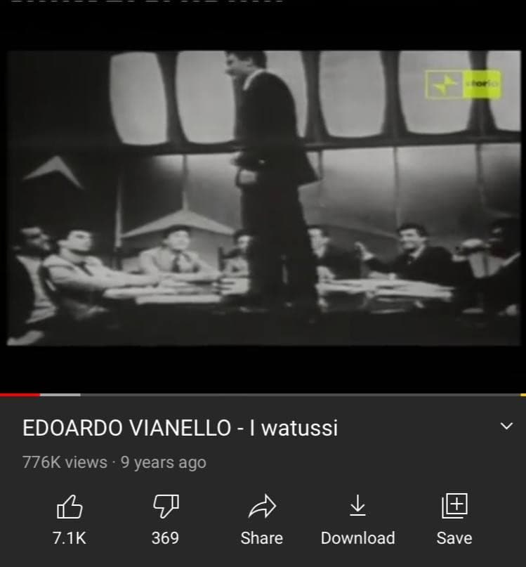 Ho scoperto che c'è gente che vuole censurare questa canzone del 1963 scritta da Edoardo Vianello perchè il testo contiene la parola "negri". Ma ci rendiamo conto?