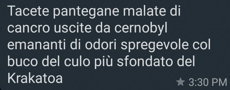 Vi volevo uscire questa perla